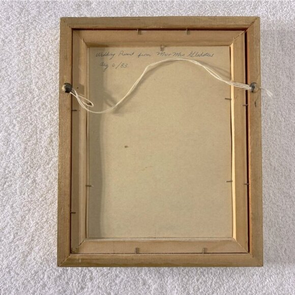 Vintage 1983 Handmade Paper Tole Art Bouquet Of Pansies - Picture 2 of 13